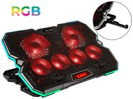 BLOW Hladnjak za laptop VORTEX RGB, do 15.6", crna